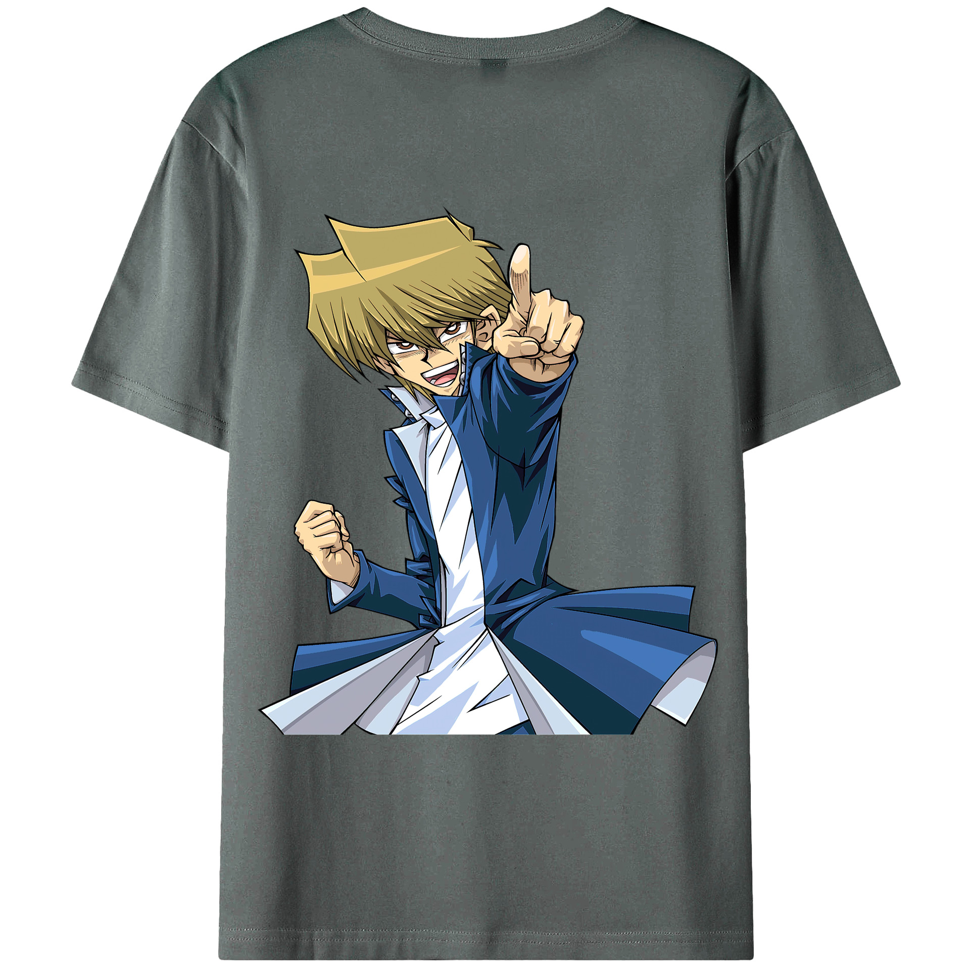 （画像用） 遊☆戯☆王 Yu-Gi-Oh! 綿100％ メンズ半袖Tシャツ（バックプリント） 通気性